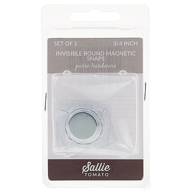 Sallie Tomato Invisible Round 3/4" Magnetic Snap - One Set