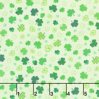 Irish Folk - Shamrocks Green Yardage