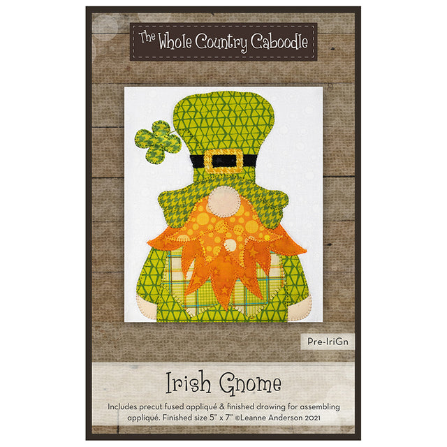 Irish Gnome Precut Fused Appliqué Pack Primary Image