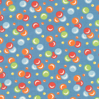 It's Elementary - Bubbles Blue Yardage