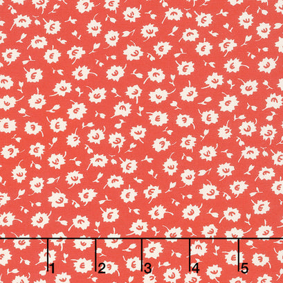 It's Elementary - Scattered Blossoms Red Yardage