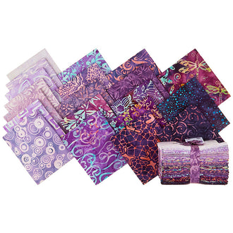 Java Batiks - Purple Favorites Fat Quarter Bundle