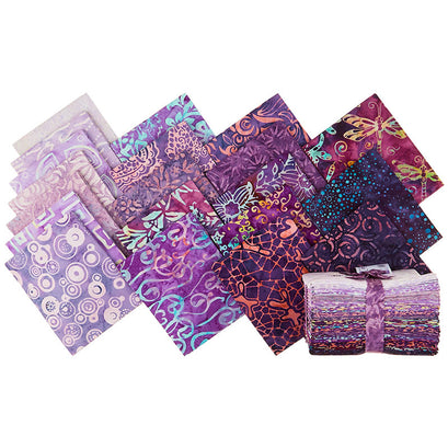 Java Batiks - Purple Favorites Fat Quarter Bundle