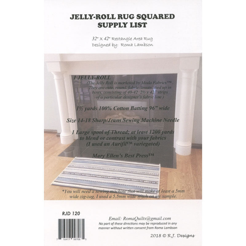 Jelly Roll Rug 2 Pattern Alternative View #1