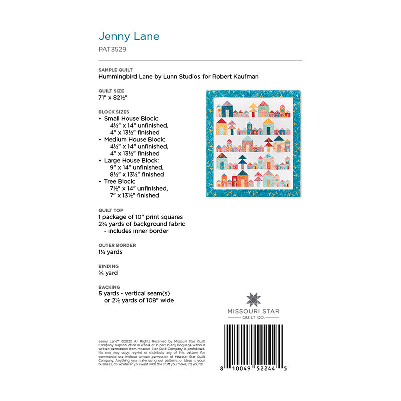Jenny Lane Quilt Pattern by Missouri Star Alternative View #1