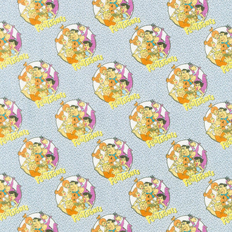 Jetsons and Flintstones Collections - Stone Age Family Grey Yardage