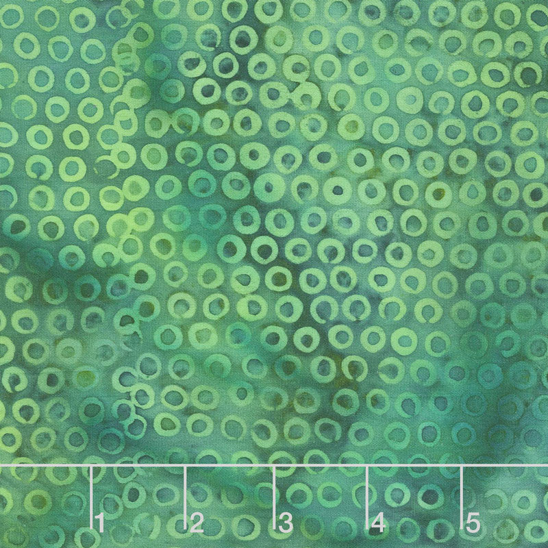 Jewel Box Batiks - Bubble Hole Leaf Yardage Primary Image