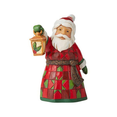 Jim Shore Heartwood Creek Santa with Lantern Mini Figurine
