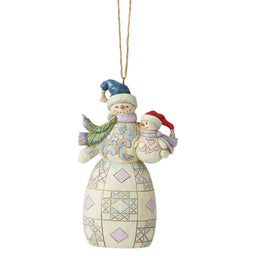 Jim Shore Heartwood Creek Snowman with Snowbaby Ornament