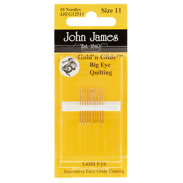 John James Gold'n Glide™ - Quilting Big Eye Size 11
