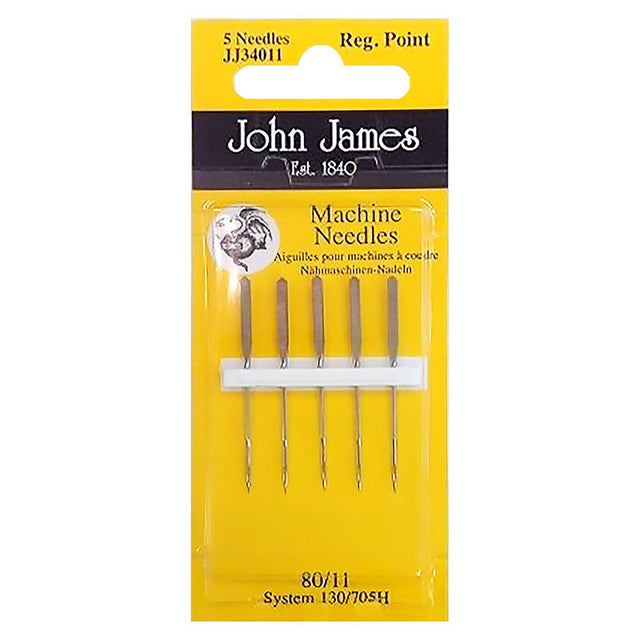 John James Machine Needles - Regular Sharp Point 11/80