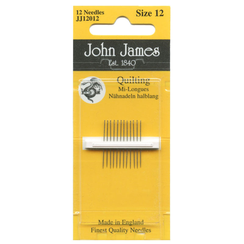 John James Quilting Needles - Size 12