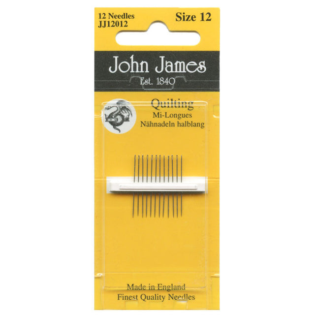 John James Quilting Needles - Size 12