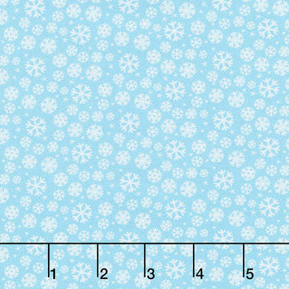 Jolly Season - Snowflakes Frost Yardage