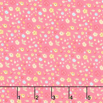 Joy in the Journey - Blossoms Coral Yardage