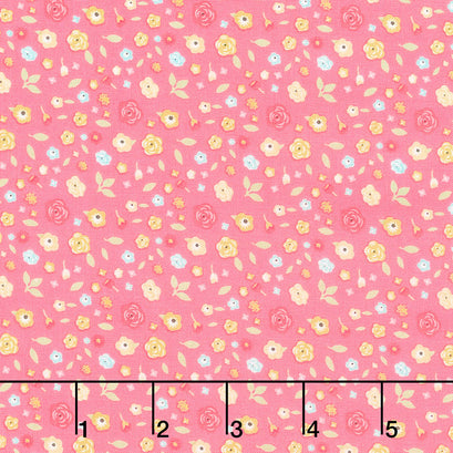 Joy in the Journey - Blossoms Coral Yardage
