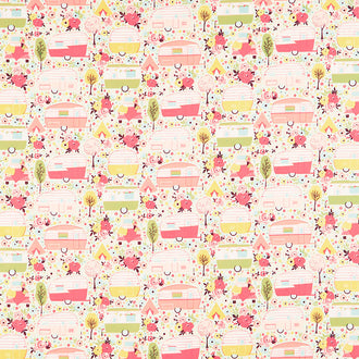 Joy in the Journey - Campers Cream Yardage