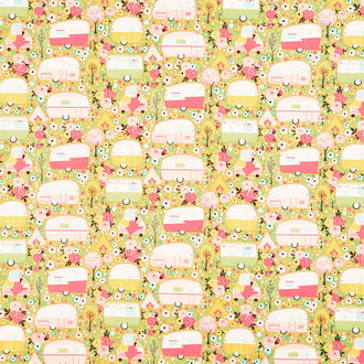 Joy in the Journey - Campers Olive Yardage