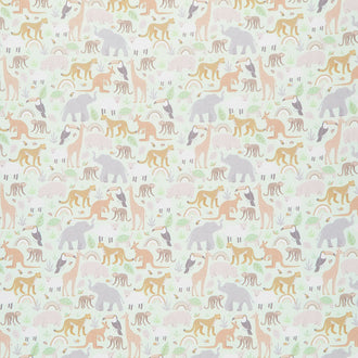 Jungle Baby - Jungle Friends Green Yardage