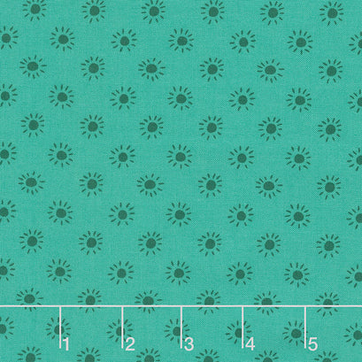 Jungle Paradise - Sunny Day Peacock Yardage