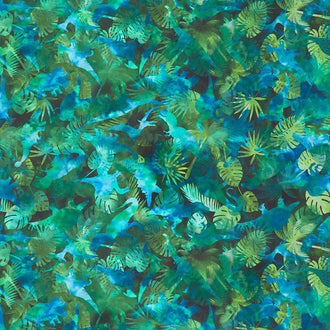 Jurassic - Dinosaur Jungle Green Yardage