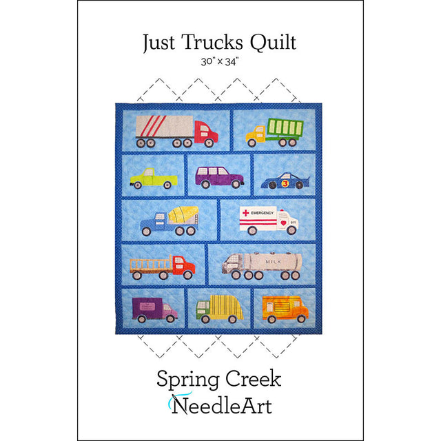 Just Trucks Quilt Pattern