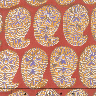 Kaffe Artisan Batik - Artisan Sasha Rust Hand Painted Yardage