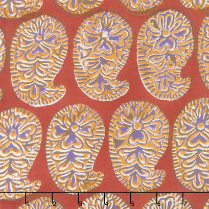 Kaffe Artisan Batik - Artisan Sasha Rust Hand Painted Yardage