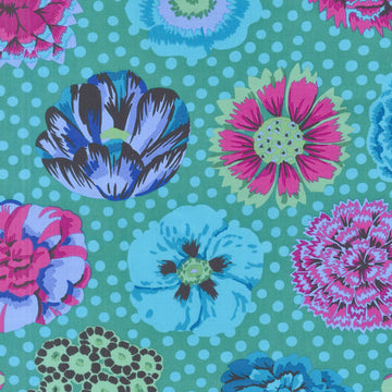 Kaffe Classics - Big Blooms Emerald Yardage