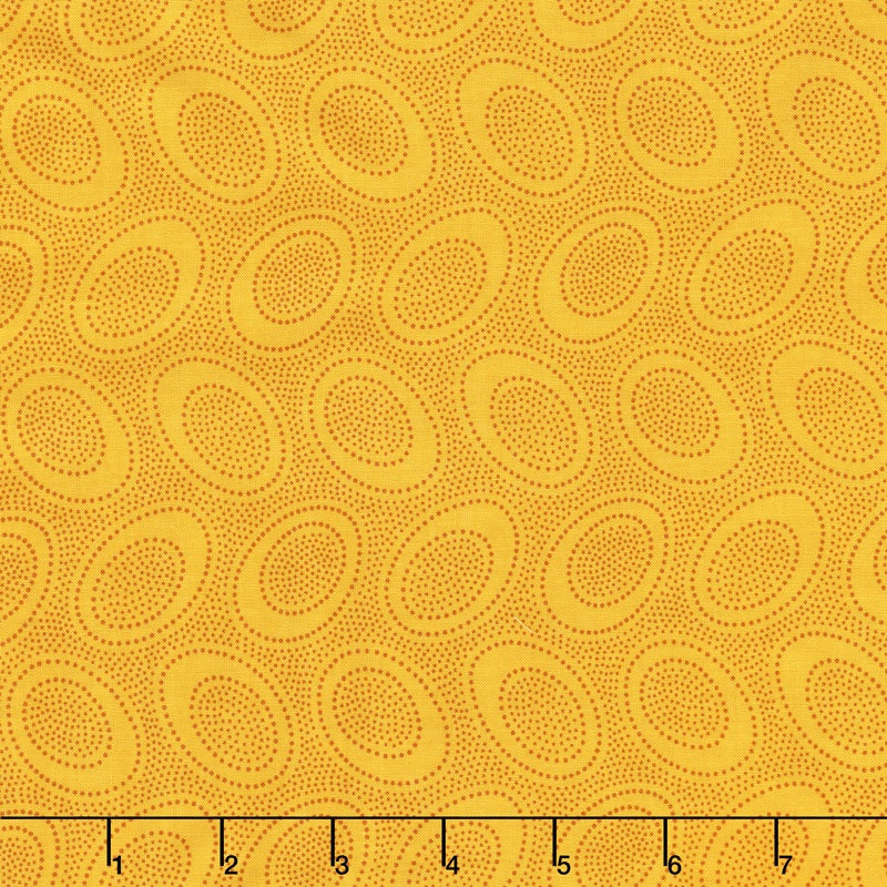 Kaffe Classics - Citrus Aboriginal Dot Gold Yardage