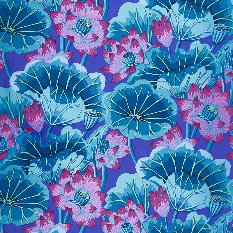 Kaffe Classics - Lake Blossom Blue Yardage