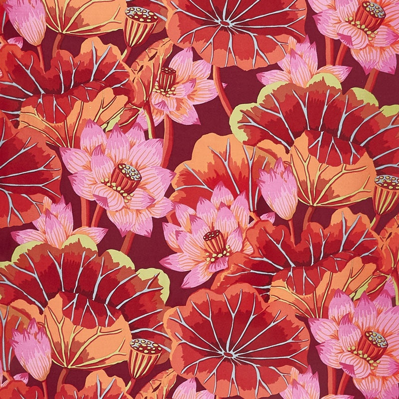 Kaffe Classics - Lipstick Lake Blooms Red Yardage