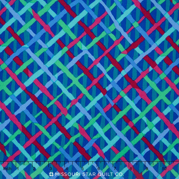 Kaffe Collective - Jewel Mad Plaid Cobalt Yardage