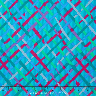 Kaffe Collective - Jewel Mad Plaid Turquoise Yardage