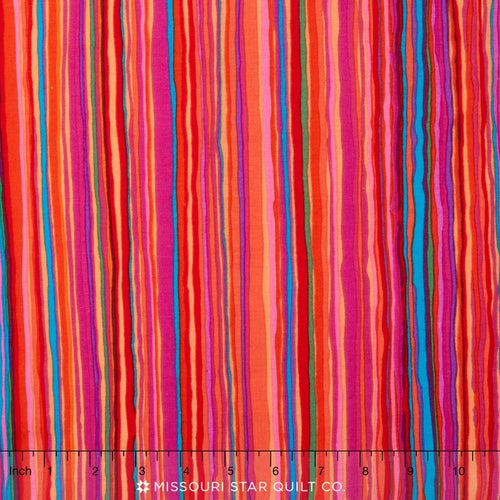 Kaffe Collective - Jewel Strata Red Yardage