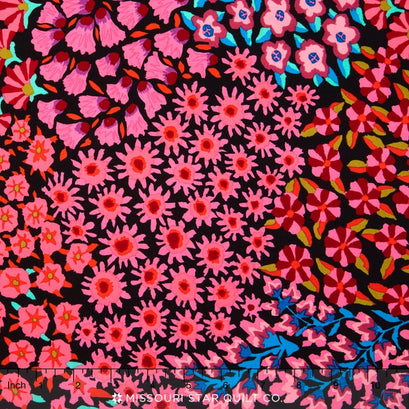Kaffe Collective - Spicy Palette Persian Garden Black Yardage