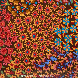 Kaffe Collective - Spicy Palette Persian Garden Brown Yardage