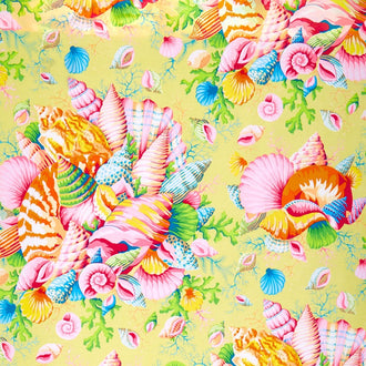 Kaffe Collective Spring 2017 - Sunshine Shell Bouquet Yellow Yardage