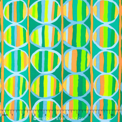 Kaffe Collective - Warm 2016 Heat Wave Green Yardage