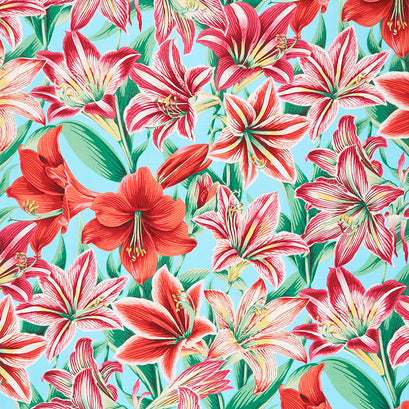 Kaffe Fassett Collective August 2020 - Amaryllis Natural Yardage