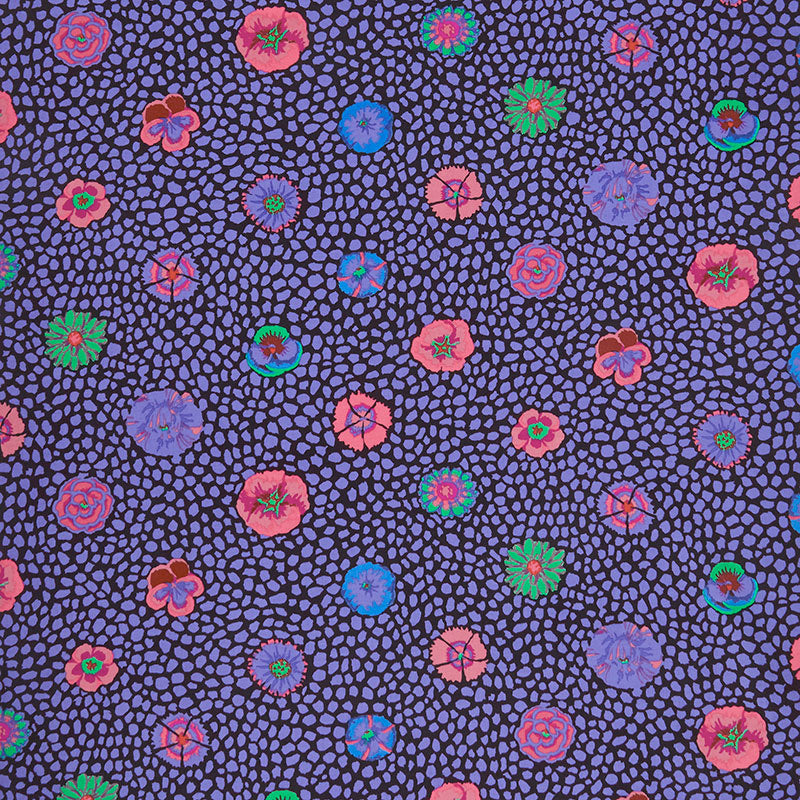 Kaffe Fassett Collective - August 2020 Guinea Flower Black Yardage Primary Image