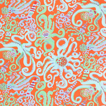 Kaffe Fassett Collective August 2020 - Octopus Orange Yardage