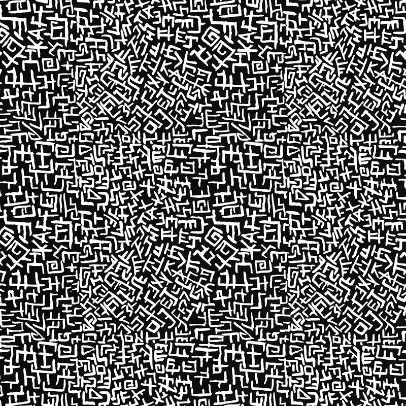 Kaffe Fassett Collective - August 2021 Contrast Amaze Black Yardage