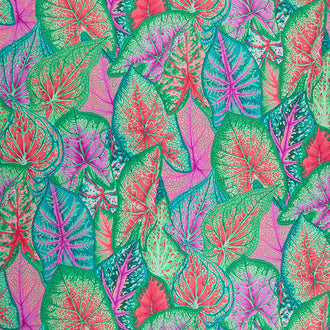 Kaffe Fassett Collective - August 2021 Dark Caladiums Dark Yardage