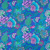 Kaffe Fassett Collective - August 2021 Dark Cloisonne Blue Yardage