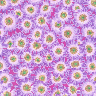 Kaffe Fassett Collective - August 2021 Dark Lucy Lavender Yardage