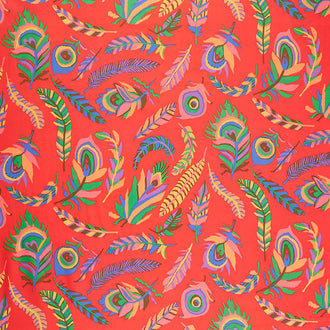 Kaffe Fassett Collective - August 2021 Tickle My Fancy Red Yardage
