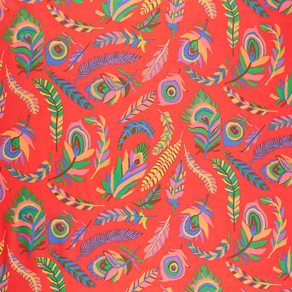 Kaffe Fassett Collective - August 2021 Tickle My Fancy Red Yardage