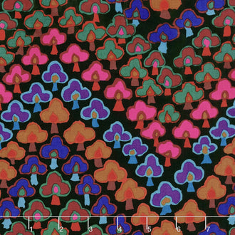 Kaffe Fassett Collective Fall 2017 - Dusk Trefoil Dark Yardage