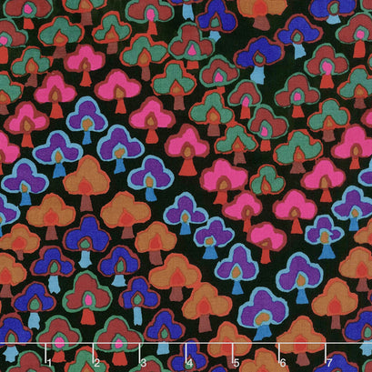 Kaffe Fassett Collective Fall 2017 - Dusk Trefoil Dark Yardage